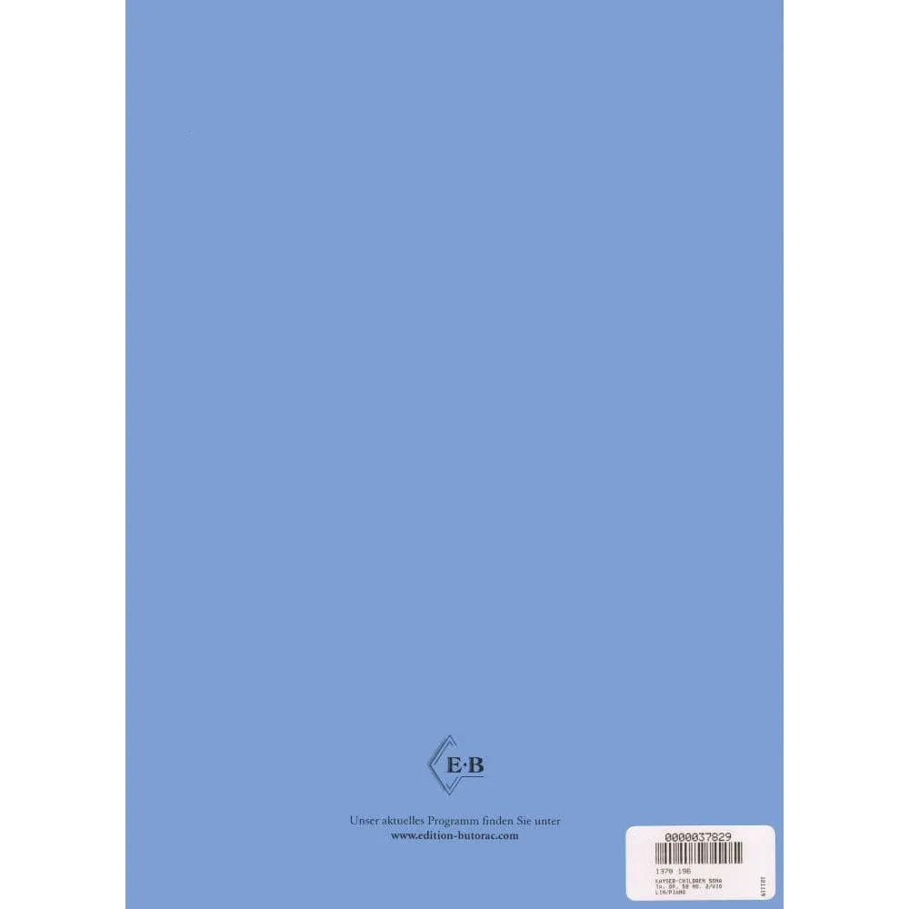 Ice-Land Kayser Op. 58 Nr. 2 Noten Violine Klavier