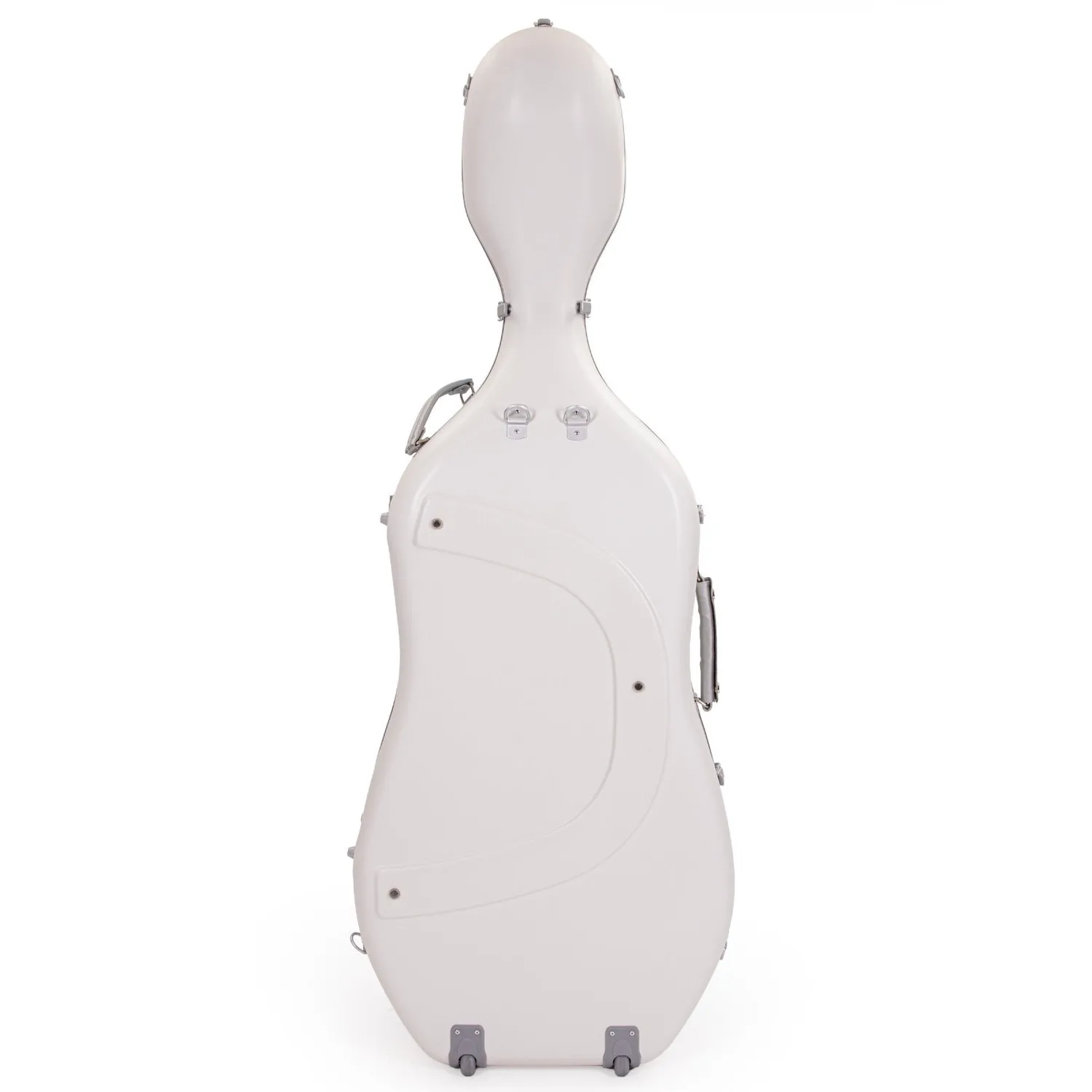 MV PC Lightweight Cellokoffer 4/4 Rollen Hellblau/Weiß