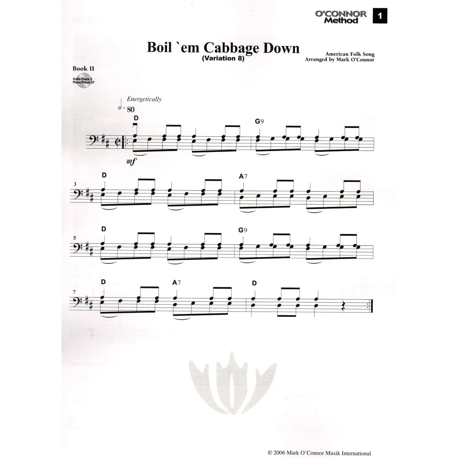 Shar Music O'Connor Cello Method Book II Noten Cello
