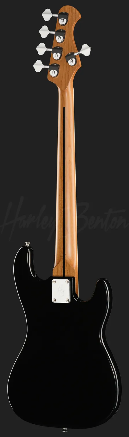 Harley Benton MV-5PJ LH E-Bass 5-Saiter Schwarz Linkshänder