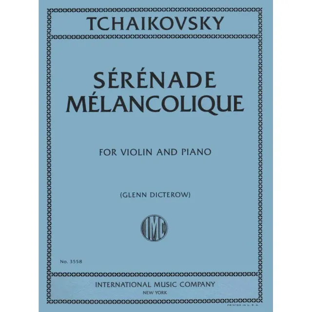 International Tschaikowski Serenade Melancolique Op 26 Noten