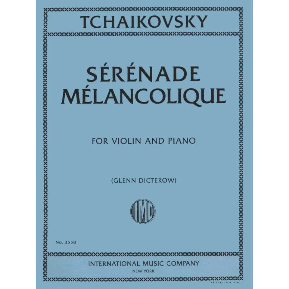 International Tschaikowski Serenade Melancolique Op 26 Noten