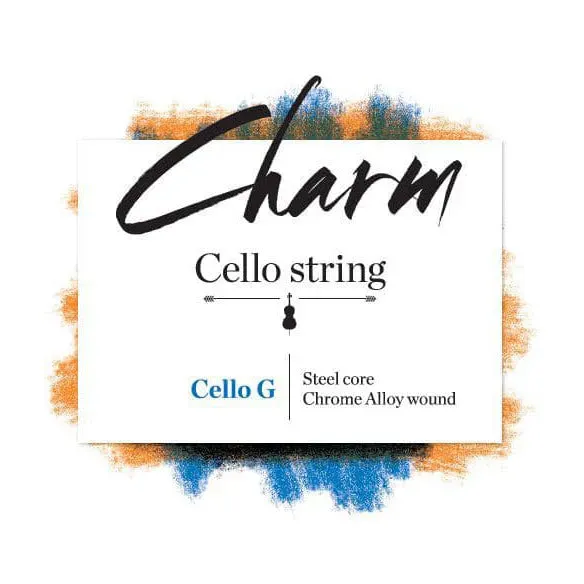 Charm Cello G-Saite 4/4 Medium Chromstahl fokussiert