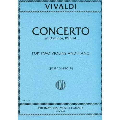 Shar Music Vivaldi Concerto d-moll RV 514 Noten 2 Violinen Gingold