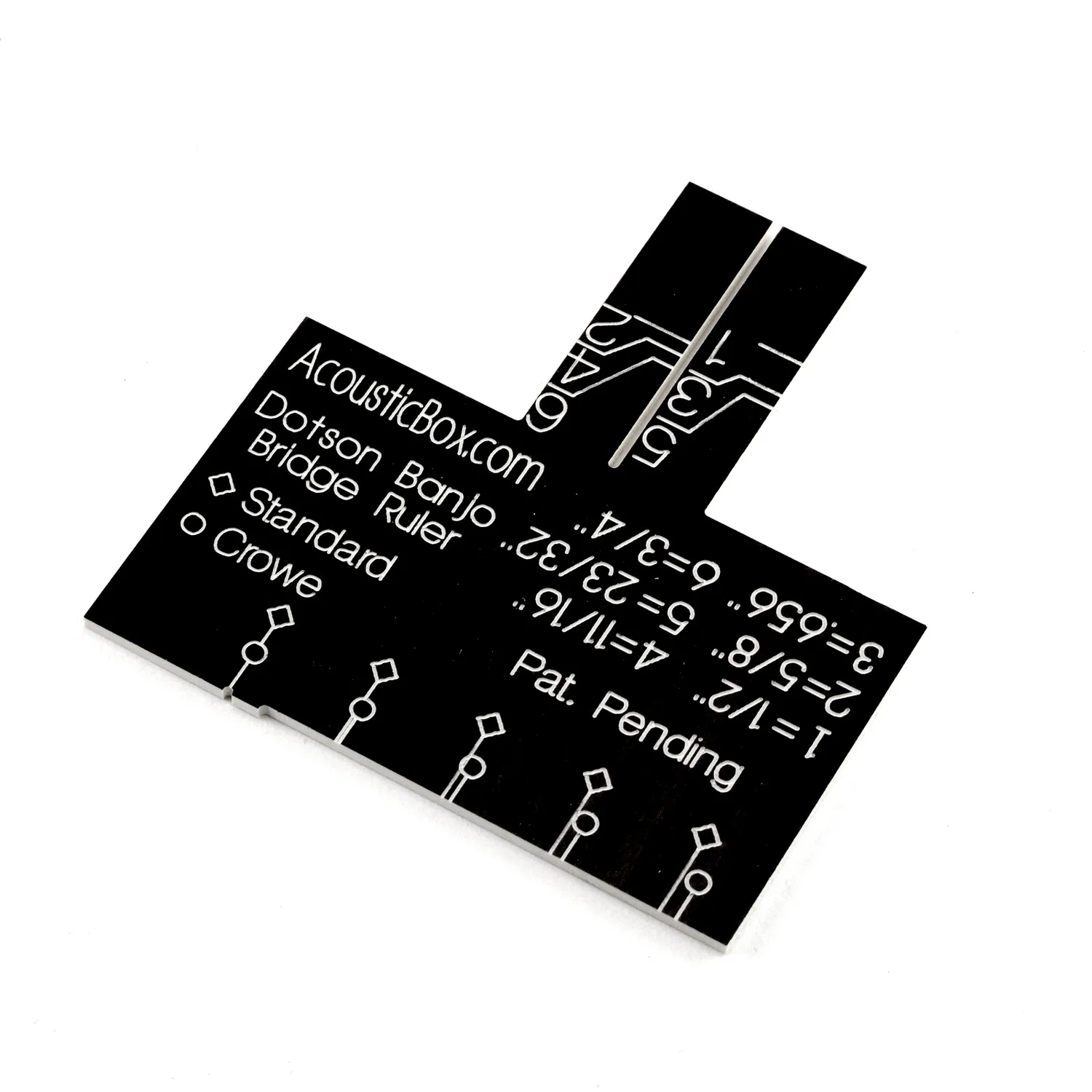 Pisgah Dotson Bridge Ruler Steg-Lineal Saitenlehre