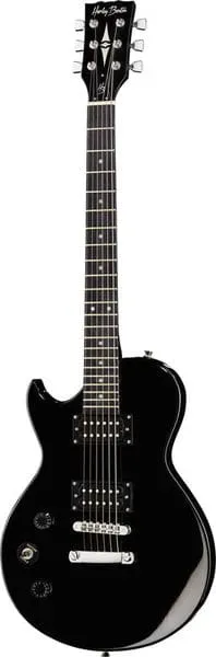 Harley Benton SC-200LH E-Gitarre Linkshänder Schwarz 628mm