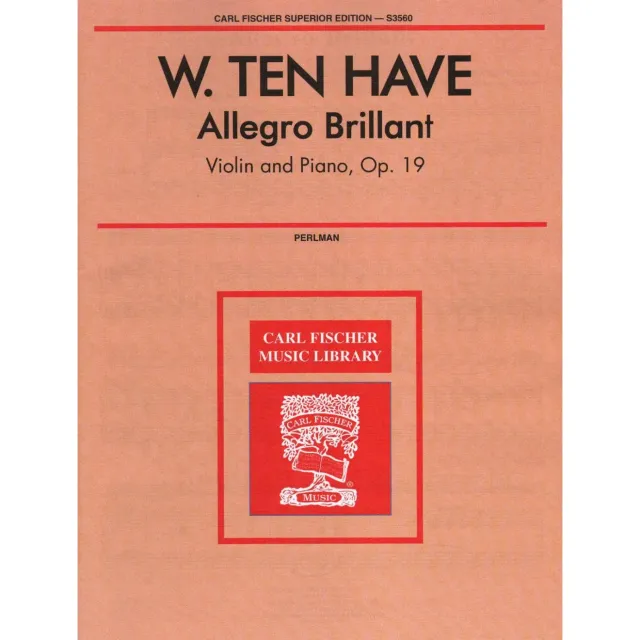 Ten Have Allegro Brillante Op. 19 Noten für Violine und Klavier