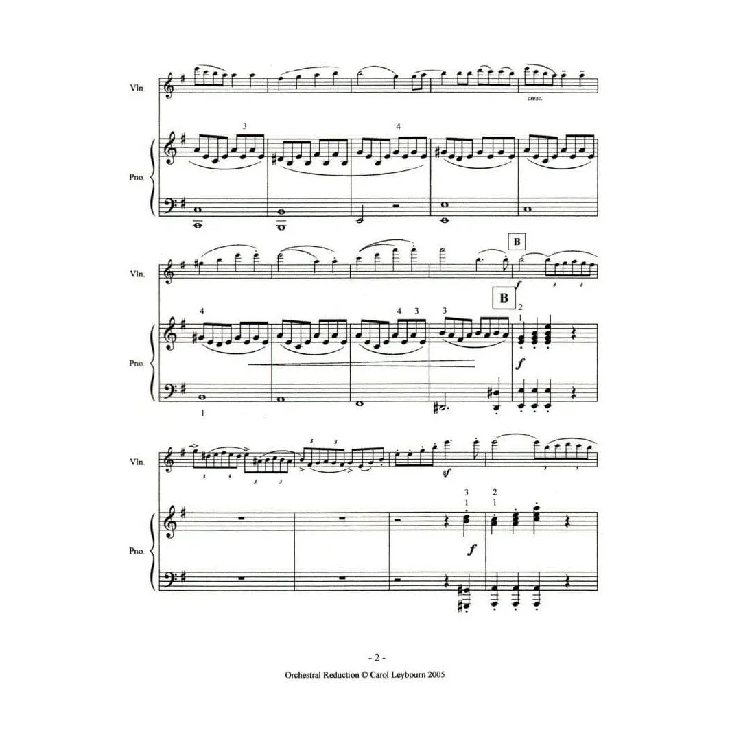Shar Leybourn Mendelssohn Op.64 Klavierbegleitung e-moll