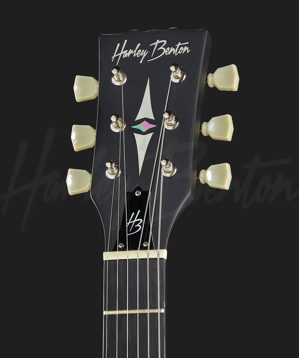 Harley Benton Vintage SC-400LH SBK E-Gitarre links schwarz