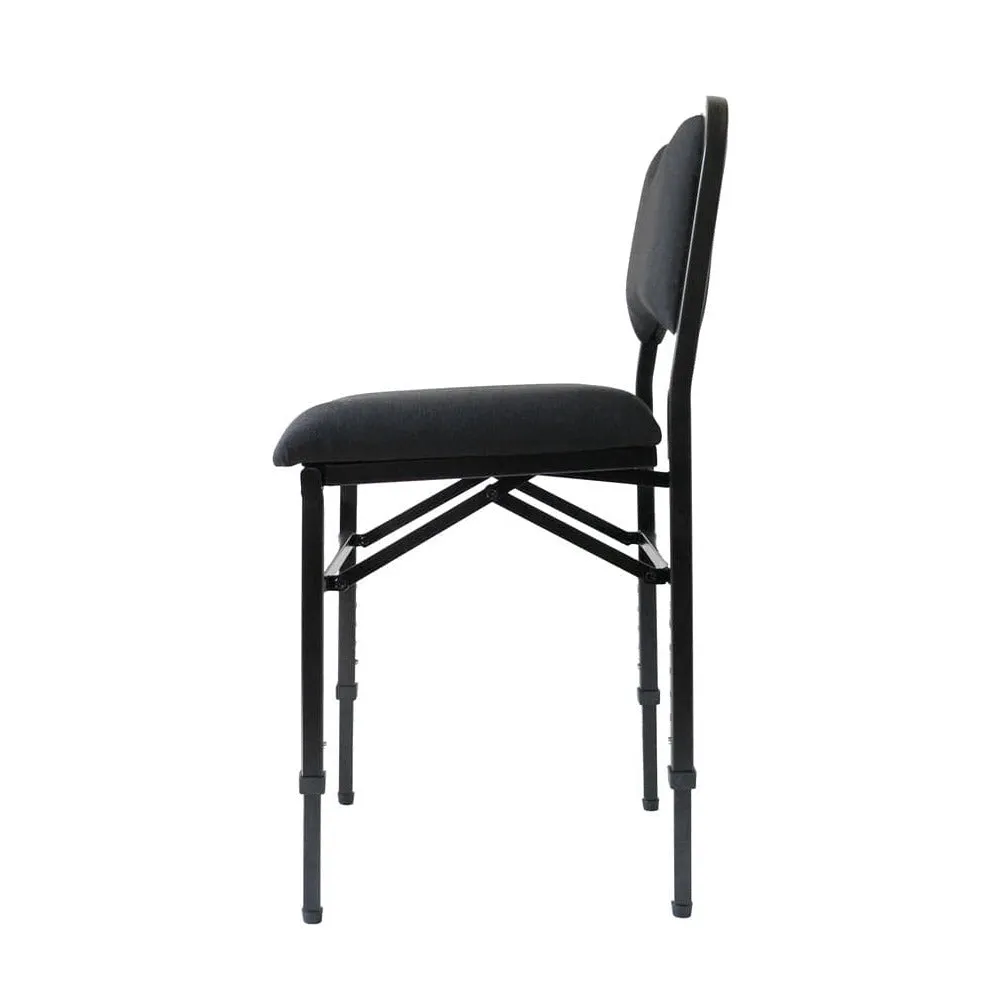 Shar Music Adjustrite Musikerstuhl Klappbar Hoch Stahl Schwarz 113kg