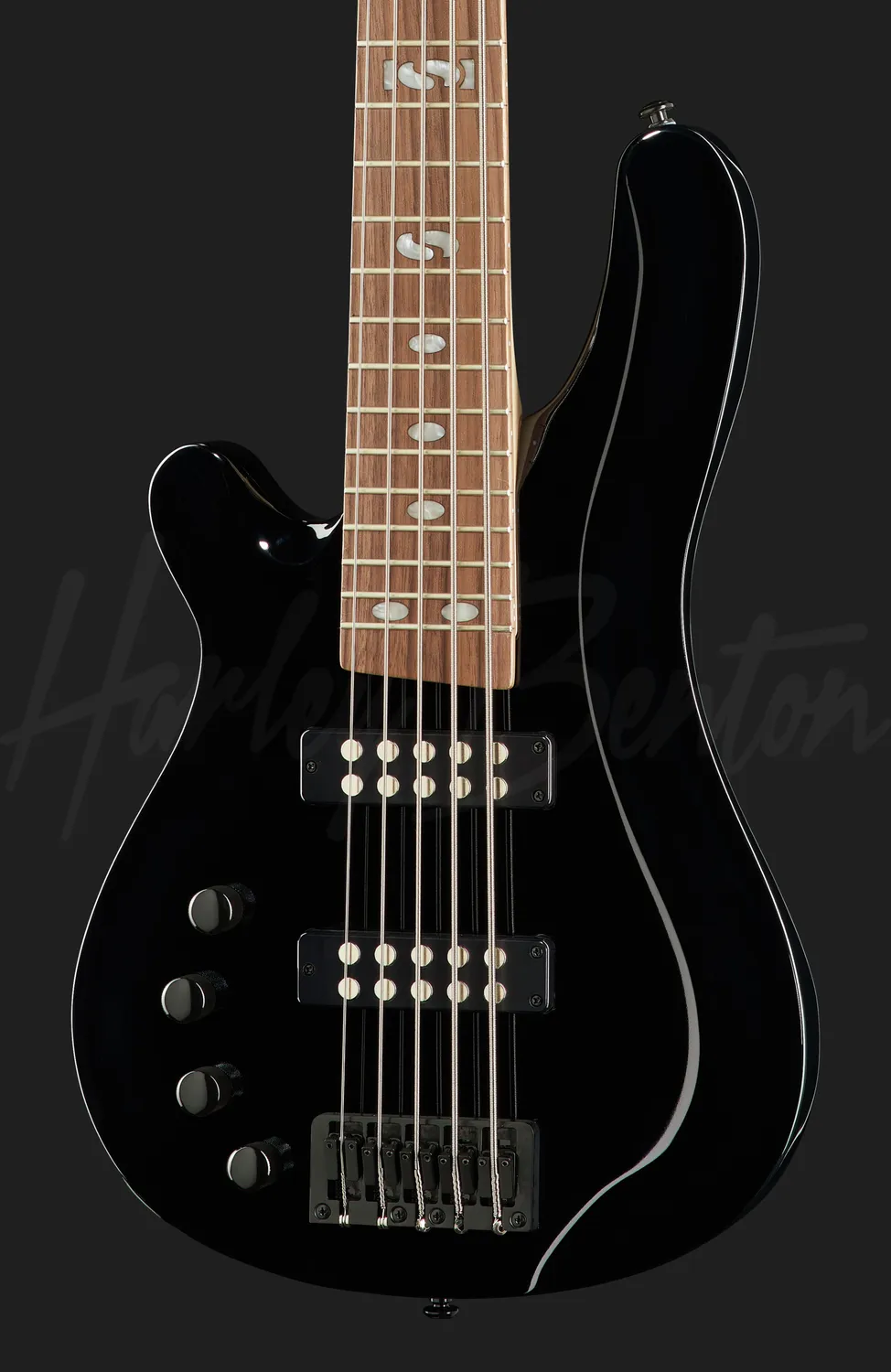 Harley Benton Pro B-550LH E-Bass 5-Saiter BK aktiv