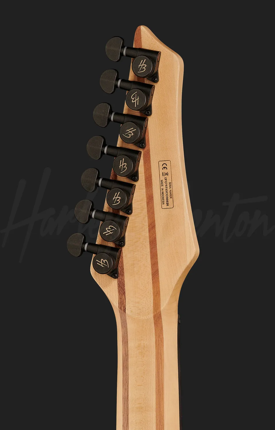 Harley Benton Amarok-7 7-Saiter E-Gitarre Flame Burst EMG