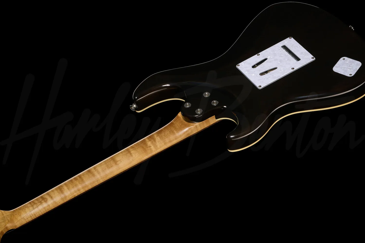 Harley Benton ST-Modern Plus HSS E-Gitarre Flame Blue Burst Edelstahl
