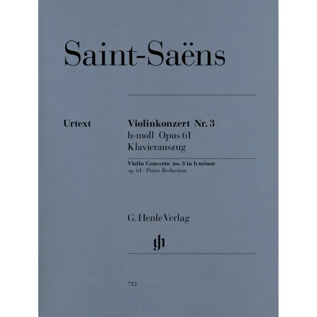 Henle Saint-Saëns Violinkonzert 3 h-Moll op.61 Noten Violine