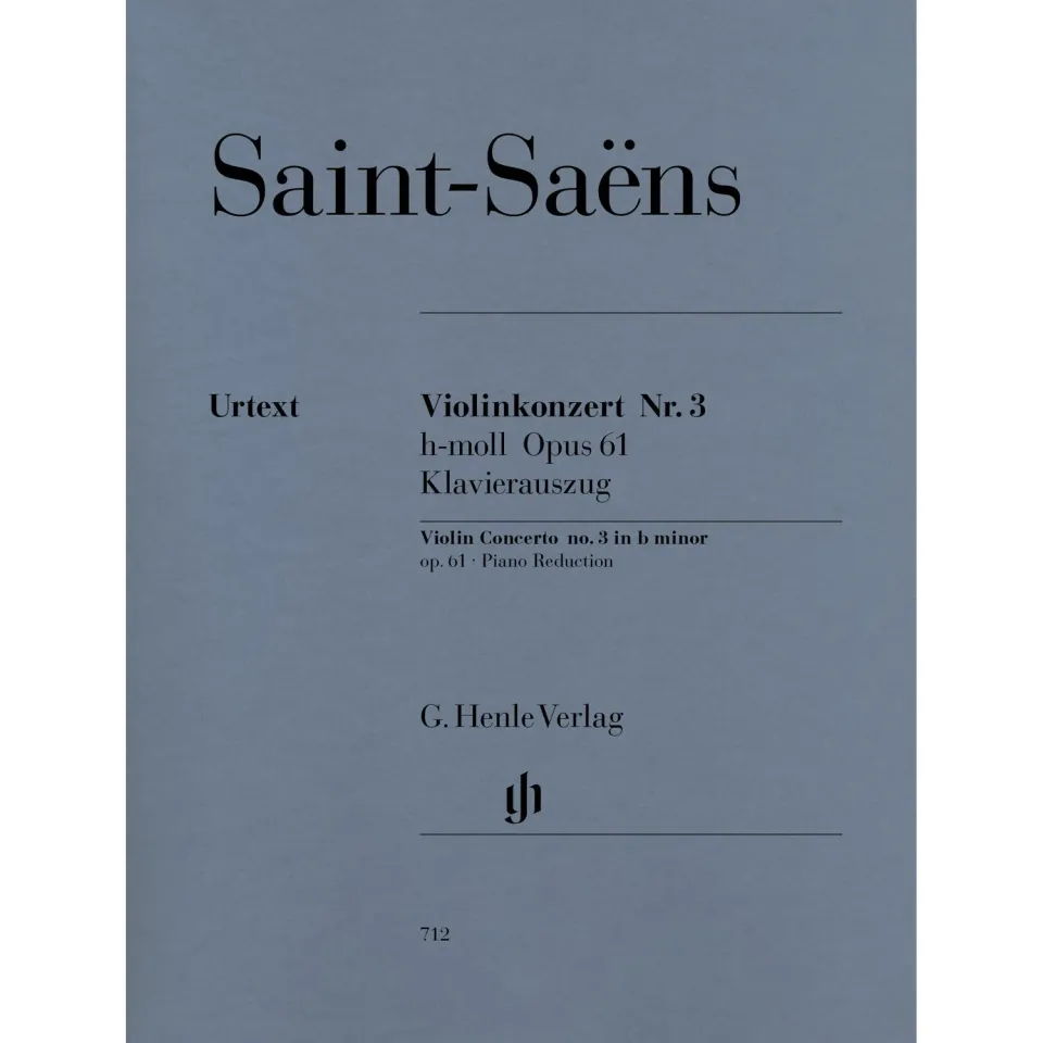 Henle Saint-Saëns Violinkonzert 3 h-Moll op.61 Noten Violine