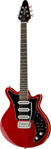 Harley Benton Standard Series BM-75 E-Gitarre Rot Mahagoni