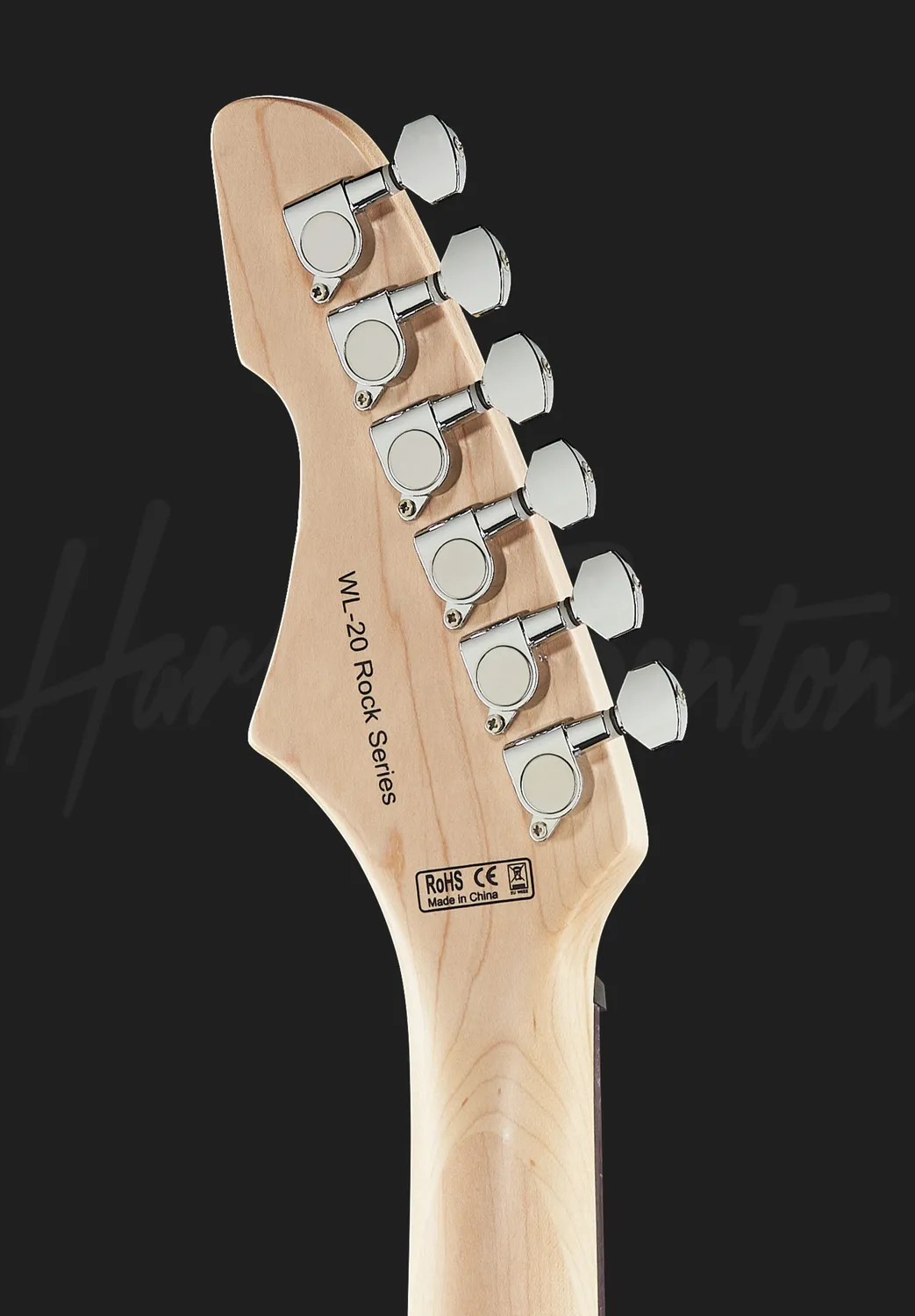 Harley Benton Classic WL-20 E-Gitarre Schwarz Humbucker