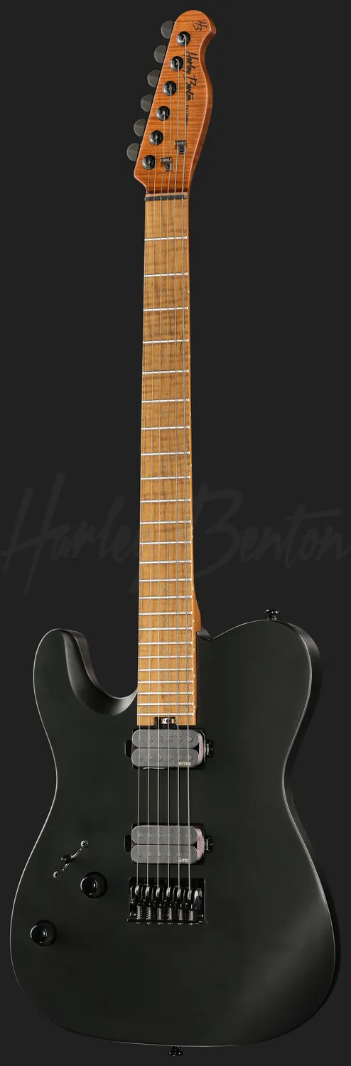 Harley Benton Progressive Fusion-T II EMG LH MN HT SBK E-Gitarre Schwarz
