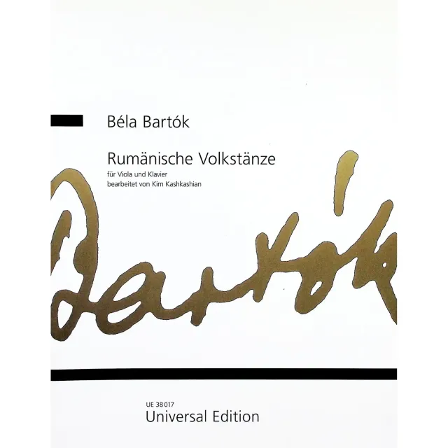 Bartók Rumänische Volkstänze Noten Viola Klavier Kashkashian