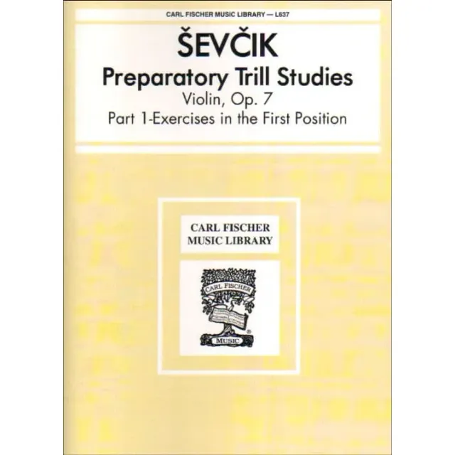Sevcik Preparatory Trill Studies Op 7 Violine Heft 1