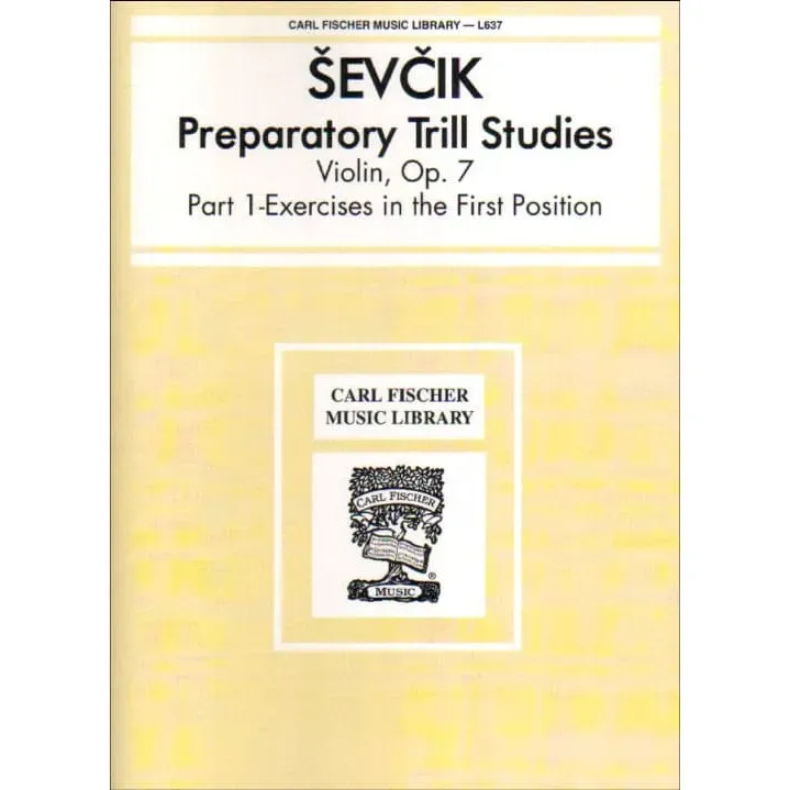 Sevcik Preparatory Trill Studies Op 7 Violine Heft 1