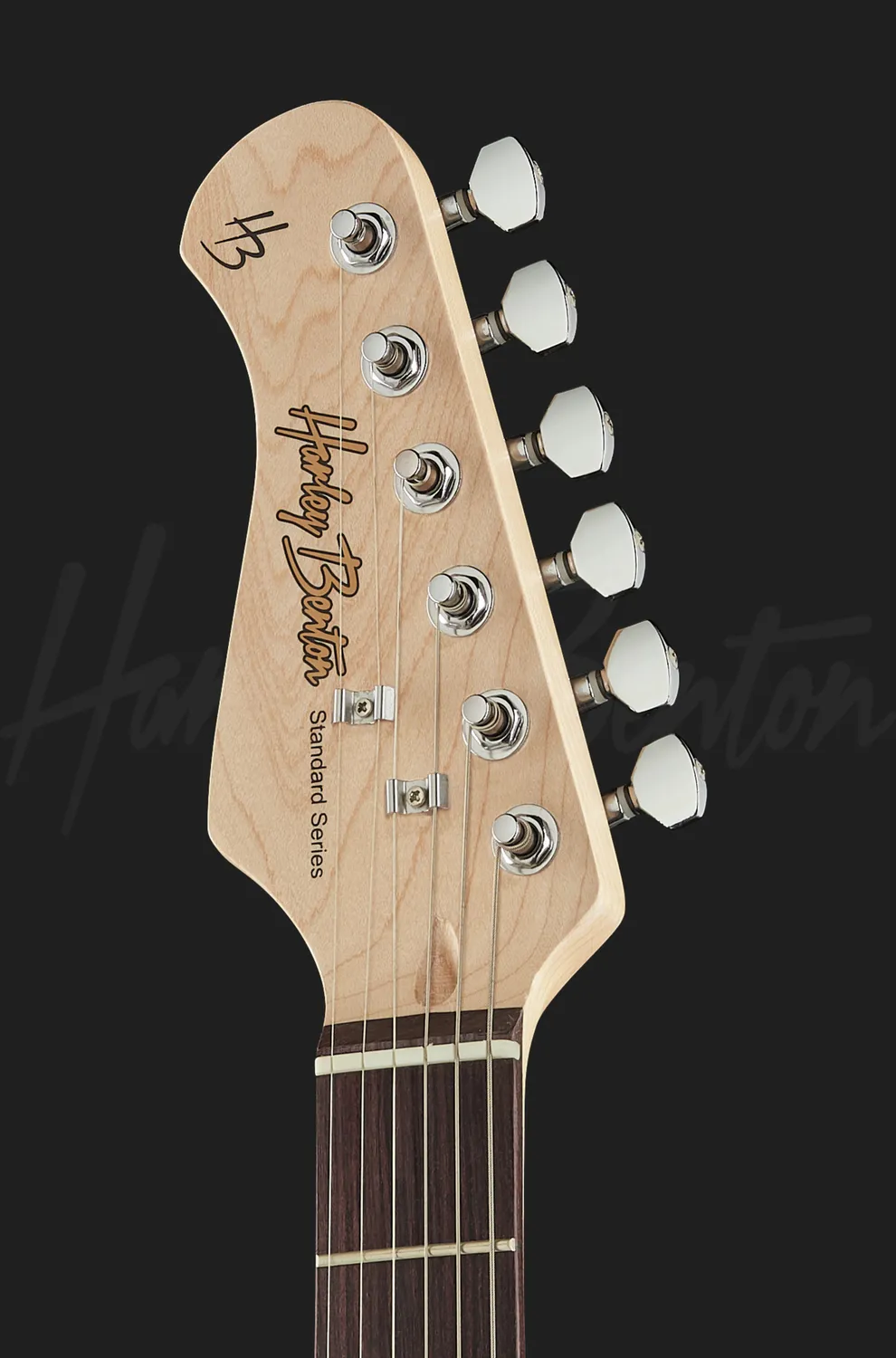 Harley Benton ST-20LH BK E-Gitarre Schwarz Links