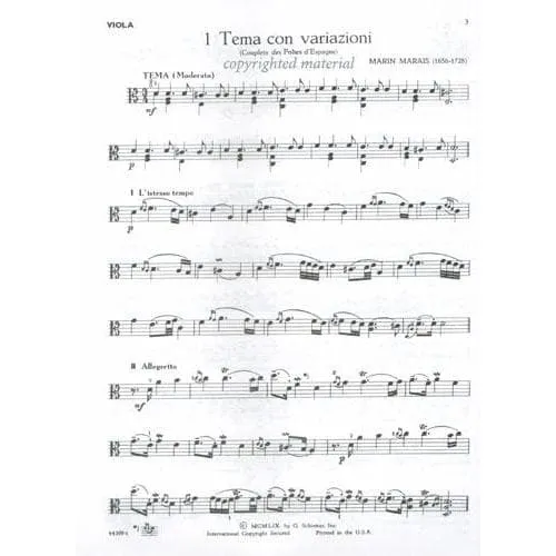 Schirmer Doktor Solos Bratschenoten Viola Klavier