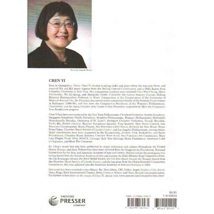 Presser Chen Yi Fisherman's Song Noten Violine Klavier