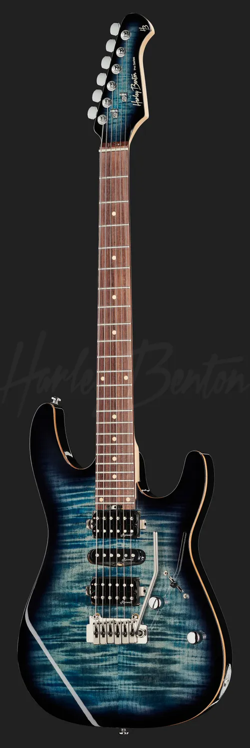 Harley Benton Progressive Fusion-III HSH E-Gitarre FBLB