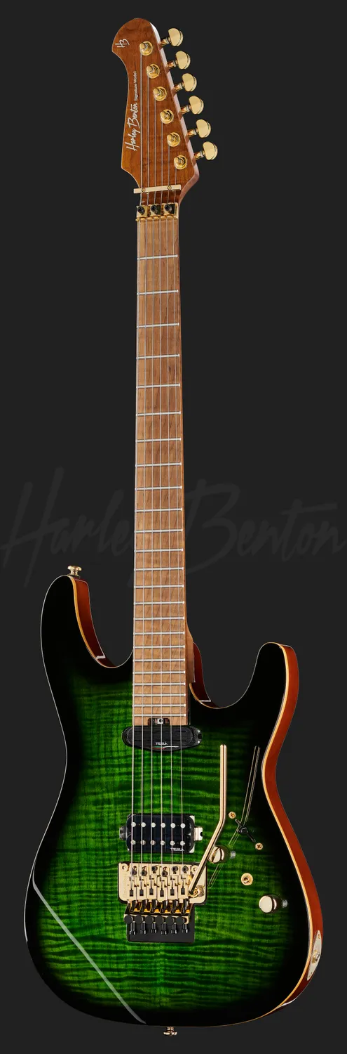 Harley Benton Guitar MAX Fusion E-Gitarre Emerald Green