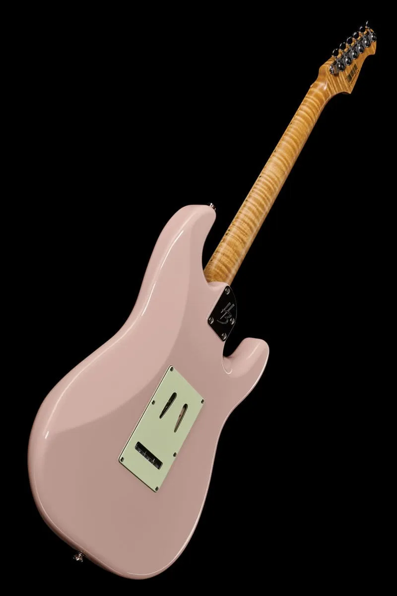 Harley Benton ST-Modern Plus MN HSS LH E-Gitarre Shell Pink Edelstahl