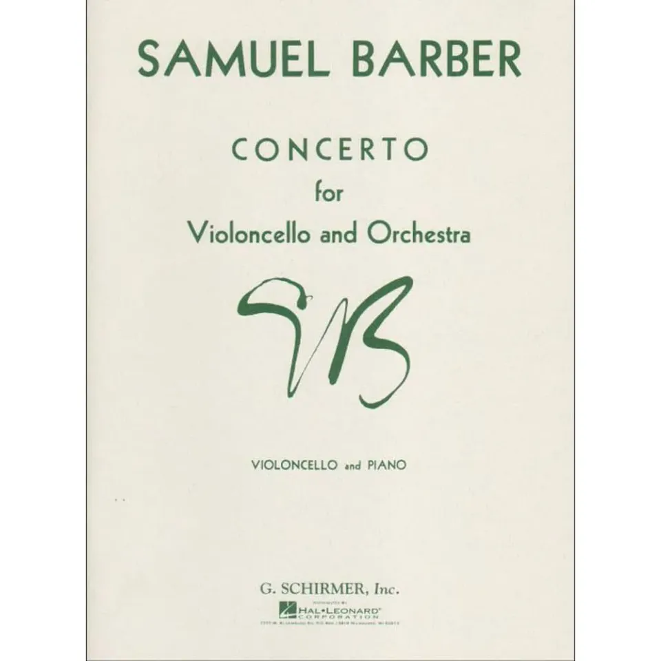 Schirmer Barber Concerto op. 22 Cellonoten Klavierauszug