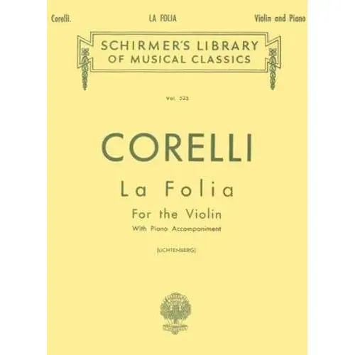Shar Music Corelli Sonata Op 5 Nr 12 La Folia Noten Violine Klavier