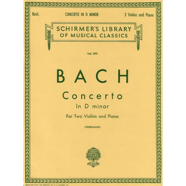 Bach BWV 1043 Doppelkonzert Violinennoten 2 Violinen Klavier