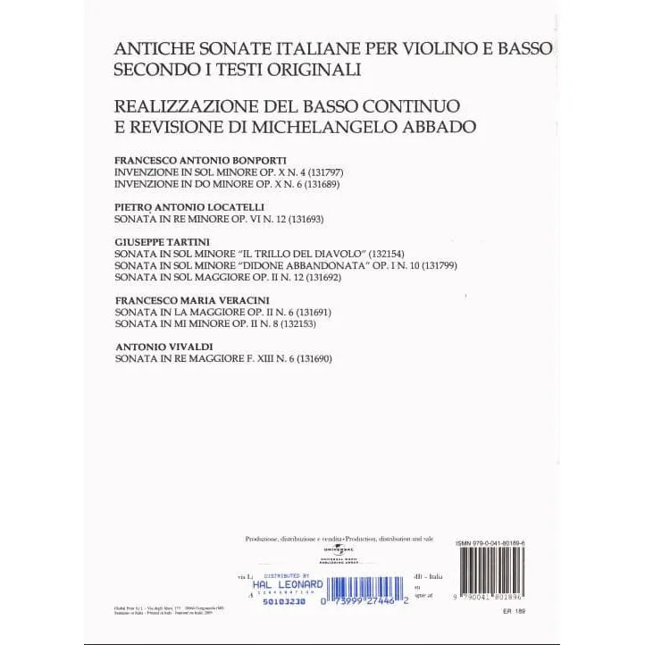 Ricordi Campagnoli 7 Divertimenti Op.18 Violinnoten Violine solo