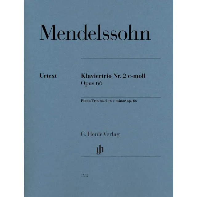 Henle Mendelssohn Klaviertrio Nr.2 c-moll op.66 Noten Urtext