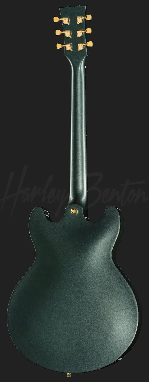 Harley Benton HB-35Plus Halbakustik-Gitarre Gun Metal Blue