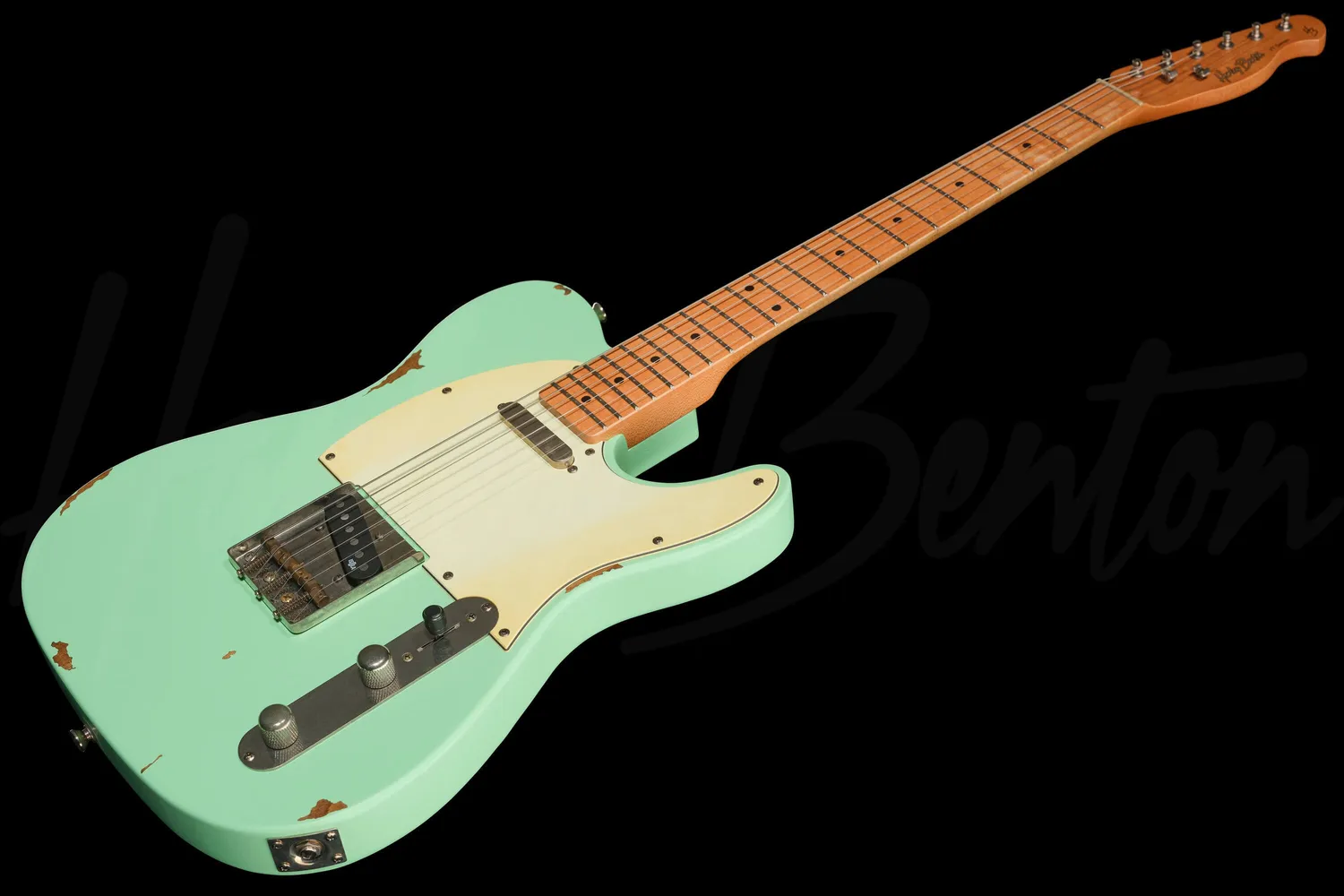 Harley Benton TE-62LA E-Gitarre Seafoam Green Aged
