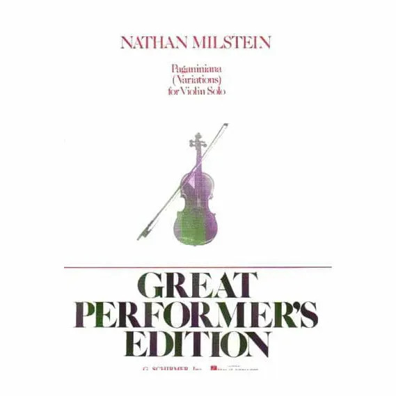 Milstein Paganiniana Variationen Solo Violine Noten