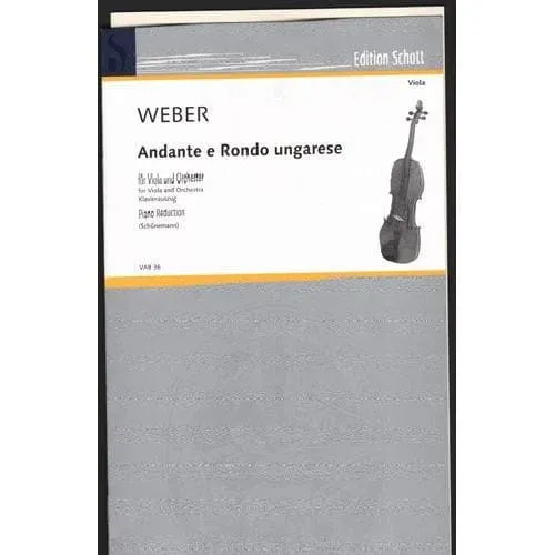 Schott Weber Andante Rondo Ongarese Op 35 Noten Viola