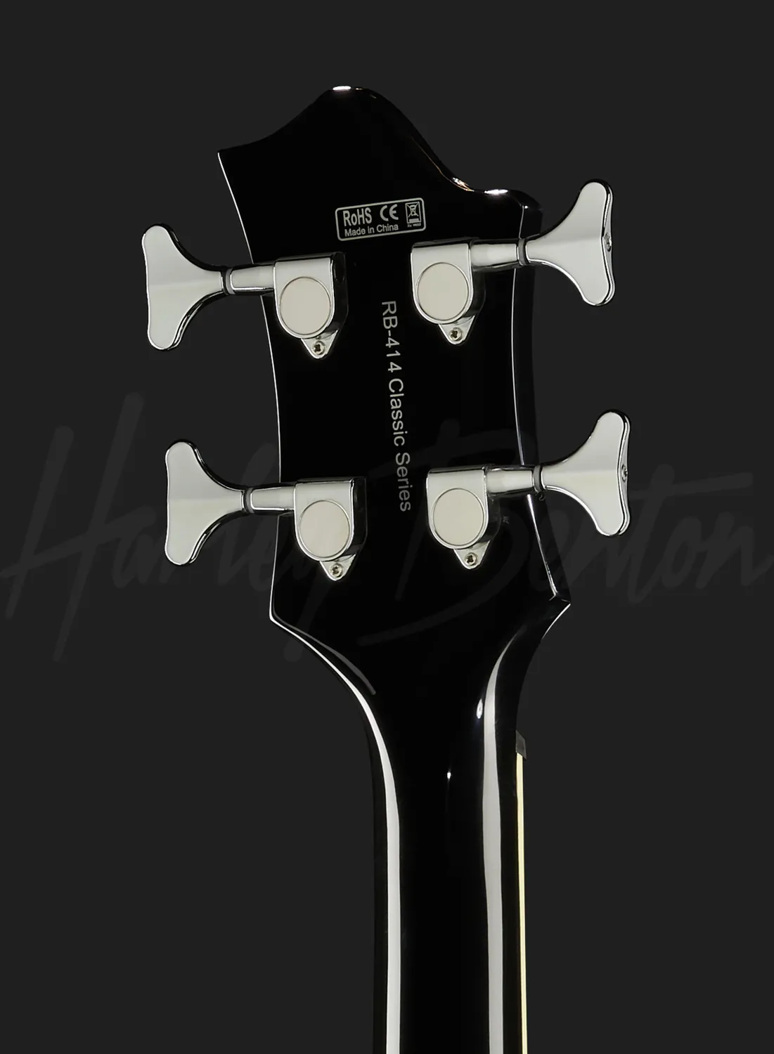 Harley Benton RB-414BK Tribute E-Bass Schwarz Singlecoil