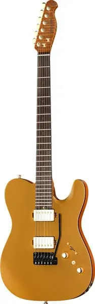 Harley Benton Progressive Fusion-T II HH RW SGD E-Gitarre Satin Gold