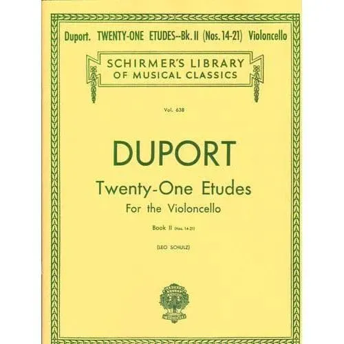 Shar Music Duport 21 Etüden Cello Solo Heft 2 Nr.14-21