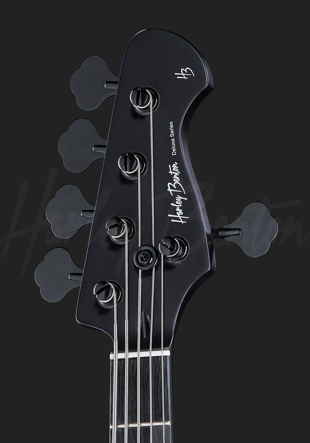 Harley Benton PJ-5 SBK E-Bass 5-saitig Satin Schwarz