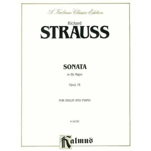 Kalmus Strauss Violinsonate Es-Dur op. 18 Noten