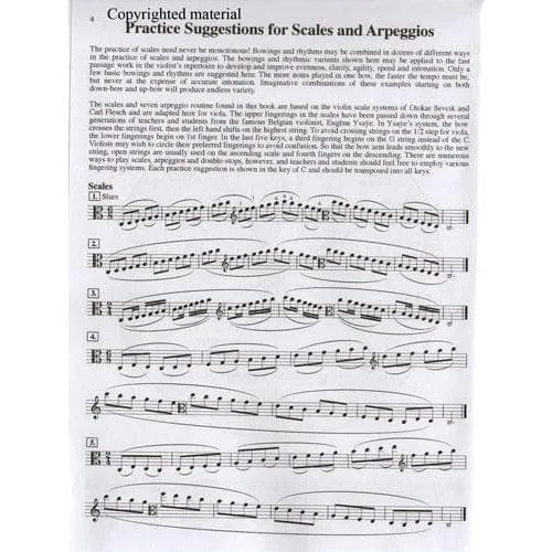 Barbara Barber Scales for Advanced Violists Noten Viola Solo