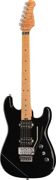 Harley Benton ST-80FR MN HH E-Gitarre schwarz 80s