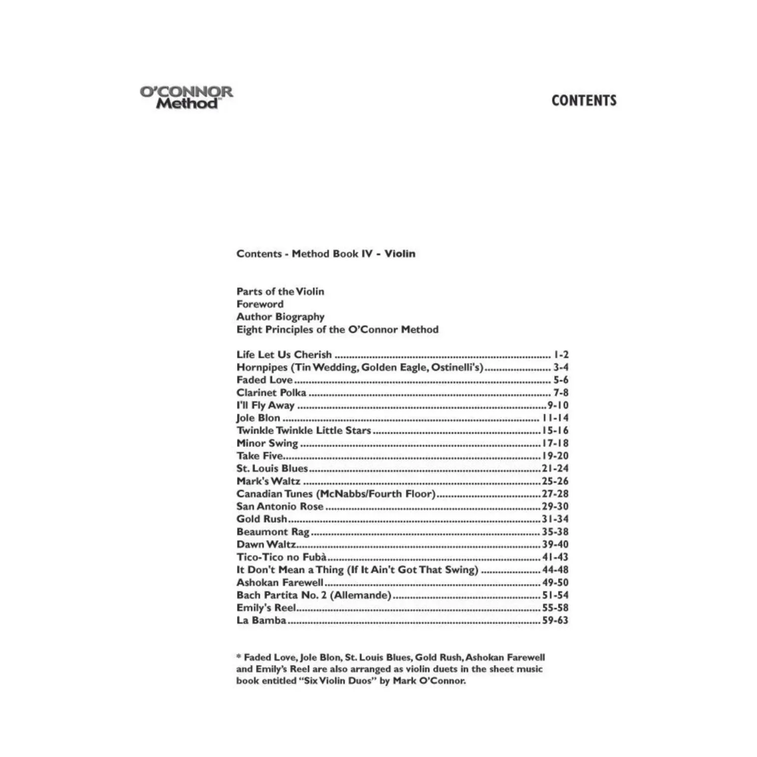 O'Connor Violin Method Book IV Noten Download