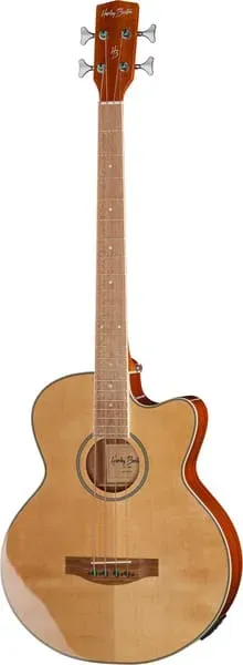 Harley Benton B-30 Natural Akustikbass Mahagoni
