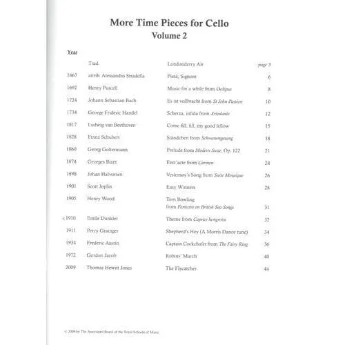 ABRSM Bruce Wells More Time Pieces Cellonoten Cello Klavier 2